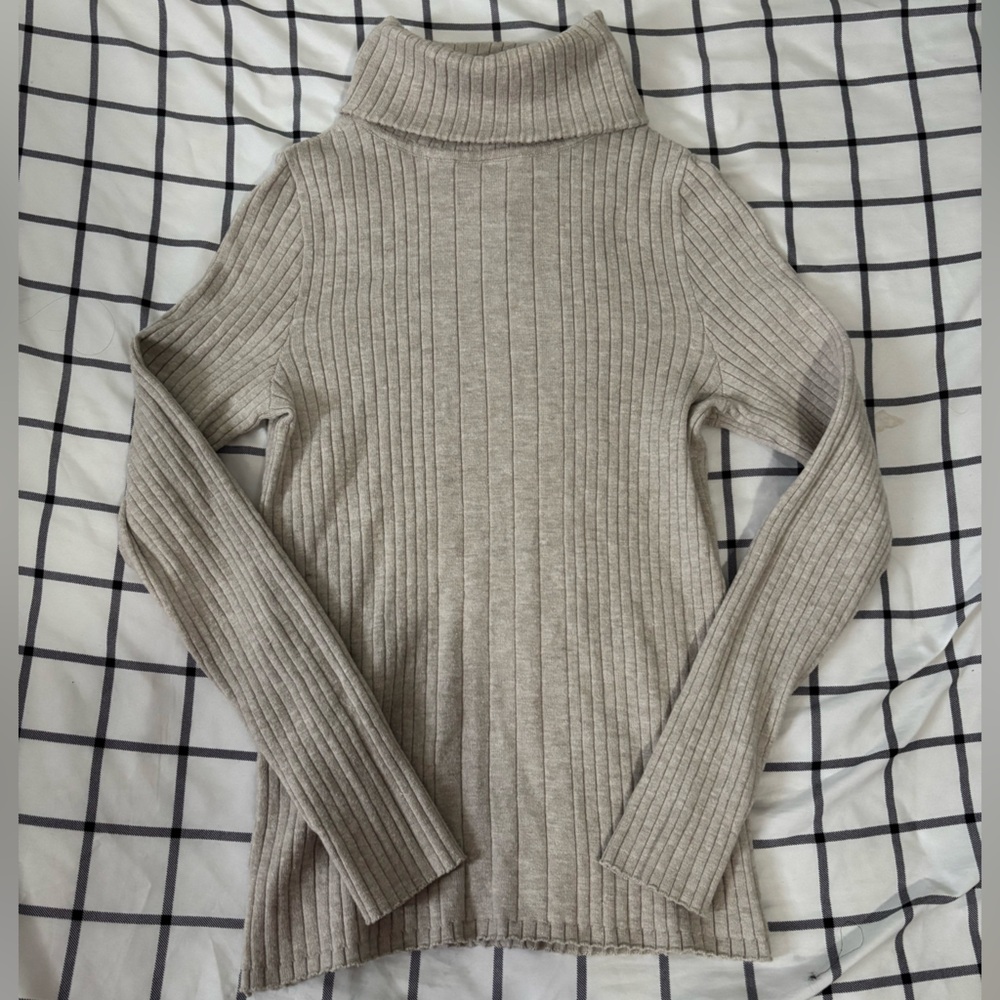 BRAND NEW Gray Cowl Neck Sweater S